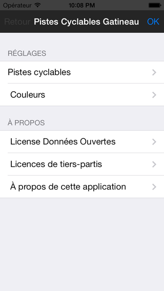 GatineauVélo Screenshot